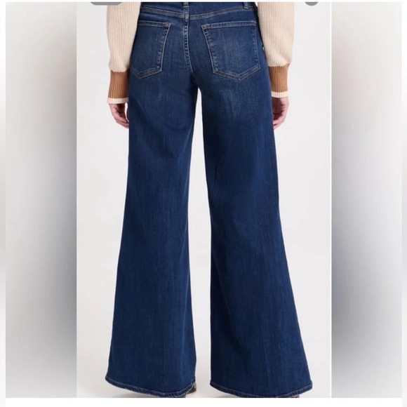 FRAME Le Palazzo High Rise Wide Leg Jeans In Orlena Size 33 - Picture 13 of 14